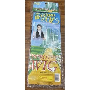 The Wizard of Oz Dorothy Wig Adult Halloween Costume Official Hair Brown Rubie's